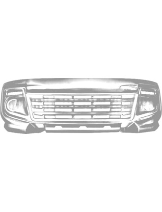 Priekinio bamperio grotelės Ligier JS50/JS50L Club Ph2 (juodos)