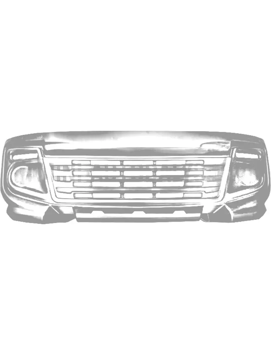 Priekinio bamperio grotelės Ligier JS50/JS50L Club Ph2 (juodos)