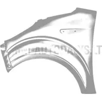 Priekinis kairės pusės sparnas Ligier JS50/JS50L Ph2/Ph3 (nedažytas)