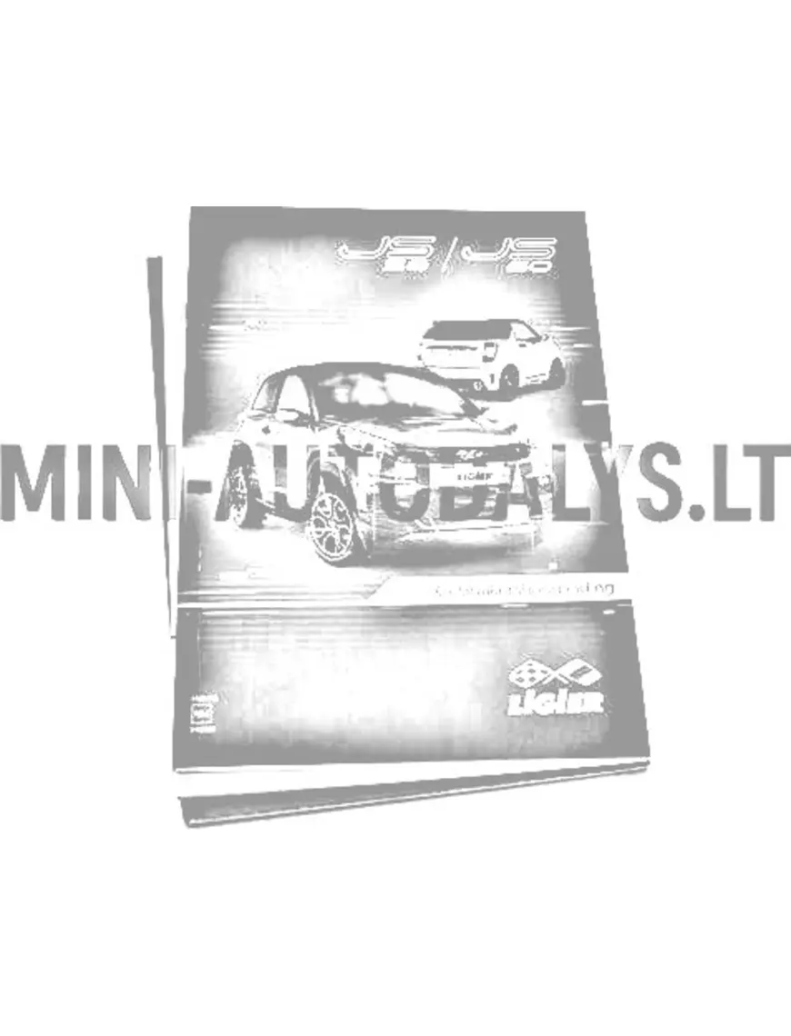 Instrukcijų knygelė Ligier JS60 (olandų kalba)