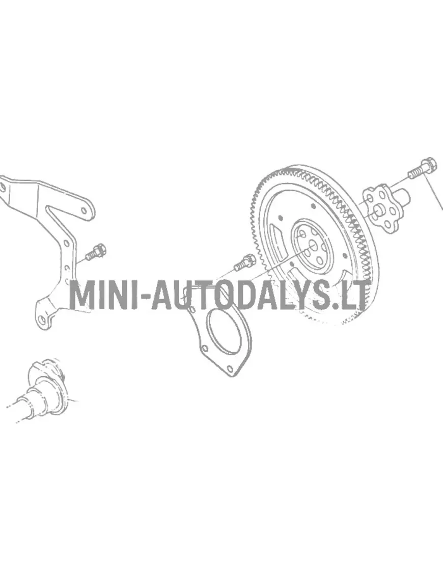 Starterio plokštelė Aixam Kubota Z402 / Z482