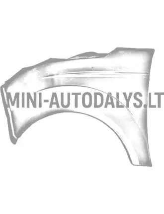 Priekinis kairės pusės sparnas Microcar MGO3/4 Due2/3 (perlamutro baltos spalvos)