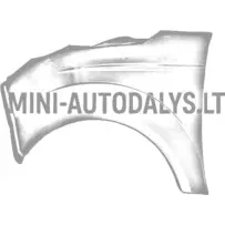 Priekinis kairės pusės sparnas Microcar MGO3/4 Due2/3 (perlamutro baltos spalvos)