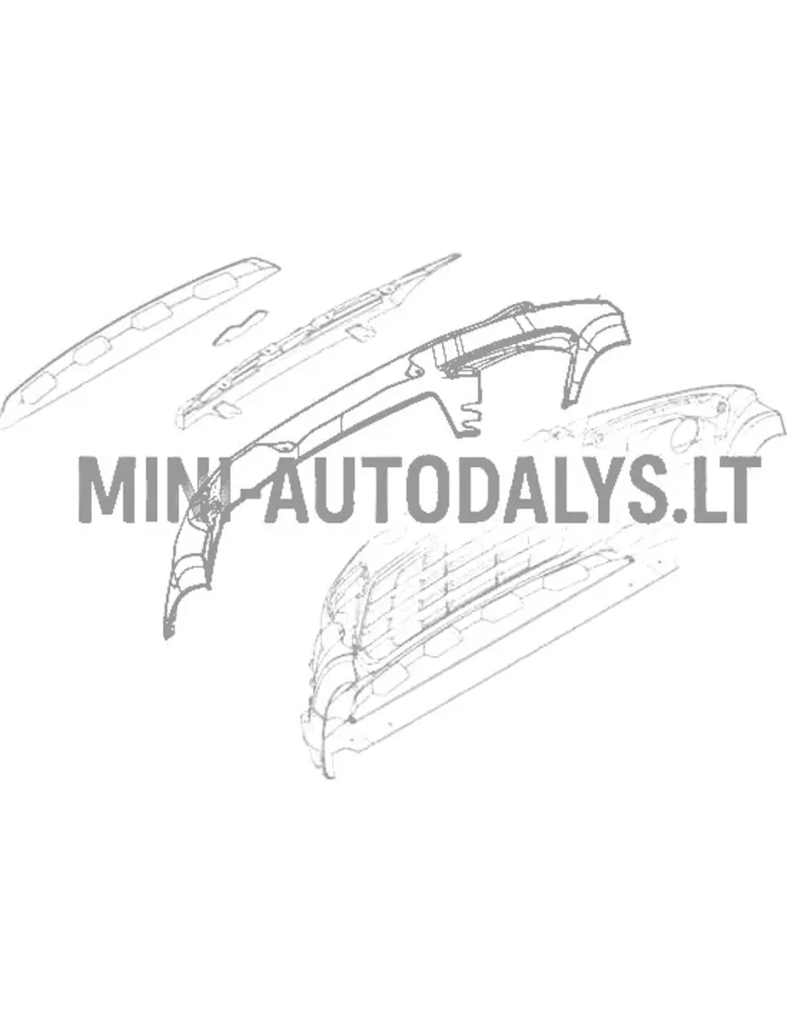 Priekinis bamperis Ligier JS60 CHIC (grafito pilkos spalvos)