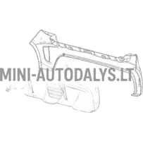Galinis bamperis Ligier JS50/JS50L Ph2/Ph3 Sport (grafito pilka)