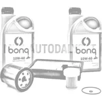 Filtrų paketas Aixam Kubota Z402 + 2 litrai variklinės alyvos