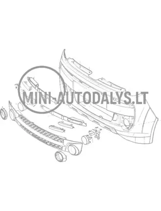 LED juosta priekyje dešinėje Microcar MGO3 / MGO4