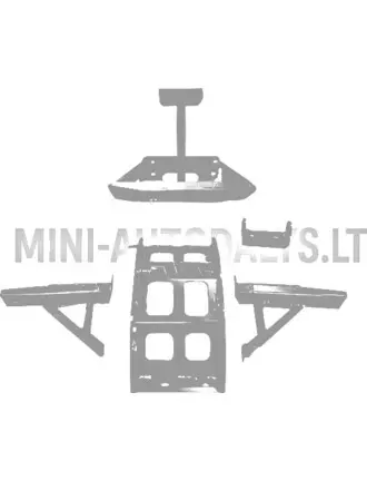 Pilnas variklio laikiklių rinkinys Microcar MGO2 / M8 (Lombardini 442 / 492 DCI)