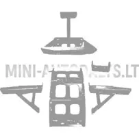 Pilnas variklio laikiklių rinkinys Microcar MGO2 / M8 (Lombardini 442 / 492 DCI)