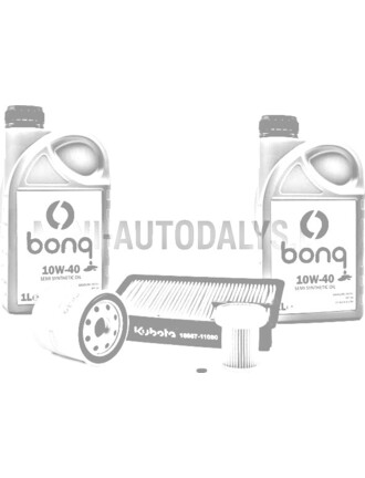 Filtrų paketas Aixam Kubota Z402 + 2 litrai variklinės alyvos