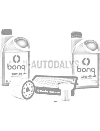 Filtrų paketas Aixam Kubota Z402 + 2 litrai variklinės alyvos