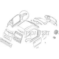 Priekinis kairės pusės sparnas Ligier JS50/JS50L Ph1 Blueline