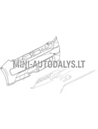 Galinis bamperis Ligier JS50/JS50L Ph1