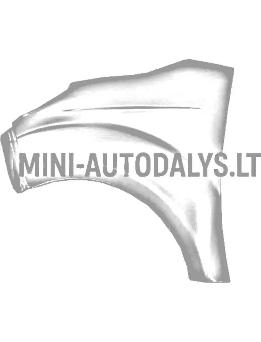 Priekinis kairės pusės sparnas Ligier JS50 / JS50L Ph1 (perlamutro baltos spalvos)