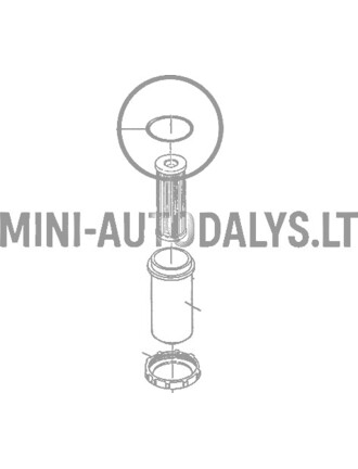 Kuro filtro korpusas su sandarinimo žiedu Kubota Z402 (1-asis modelis)