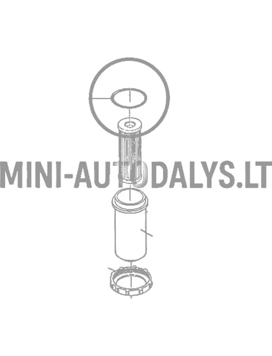 Kuro filtro korpusas su sandarinimo žiedu Kubota Z402 (1-asis modelis)