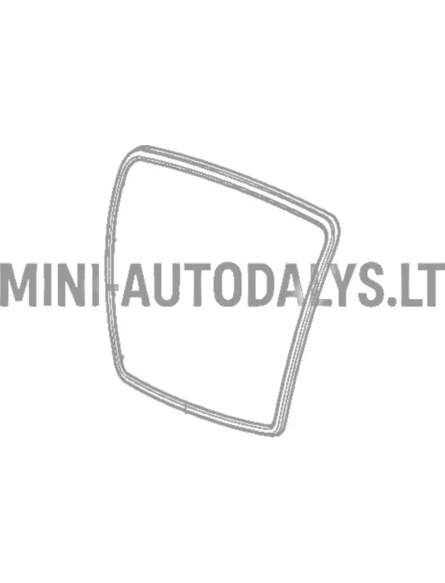 Chromuoto krašto priekinio buferio grotelės "Grecav Sonique