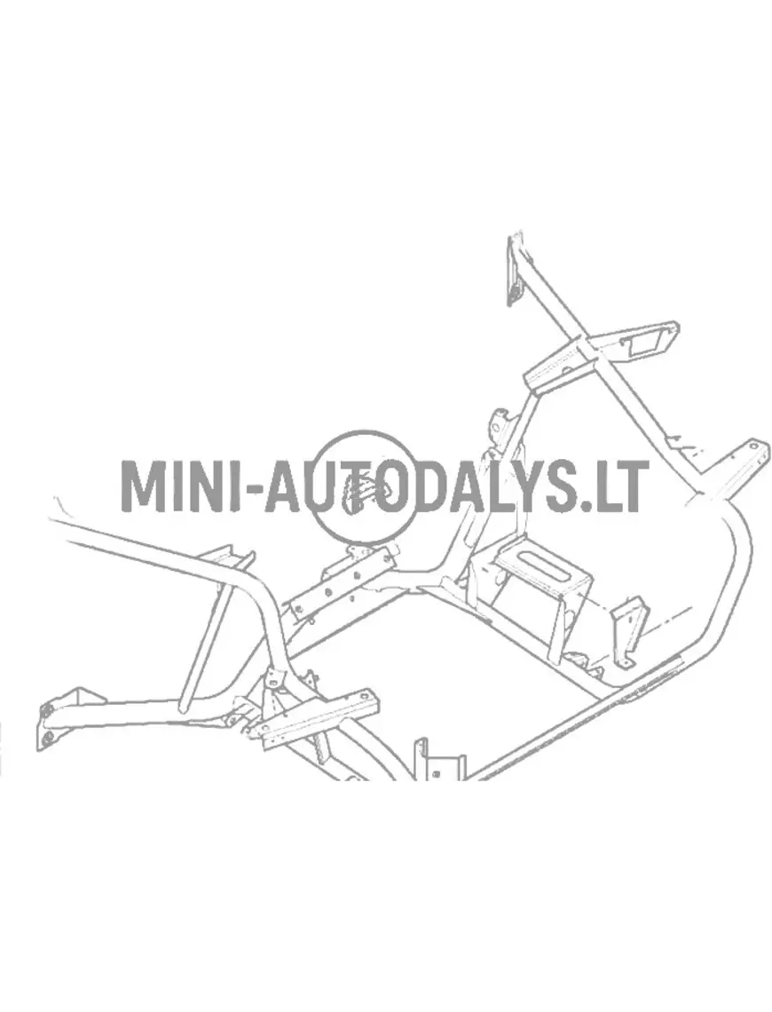 Galinis variklio laikiklis Microcar MC1 / MC2 (Yanmar)