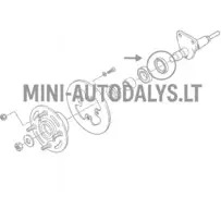 Galinės ašies sandarinimo žiedas Microcar MC1 / MC2