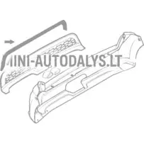Chromuoto rėmo galinis buferis Ligier JSRC