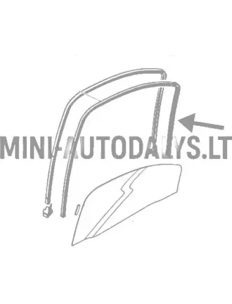 Langų kreipiančioji guma kairė Microcar MGO1 / MGO2 / M8