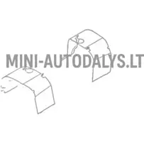 Vidinis sparnas / purvasaugis priekinis kairysis Microcar MGO1 / MGO2 / Ligier JSRC