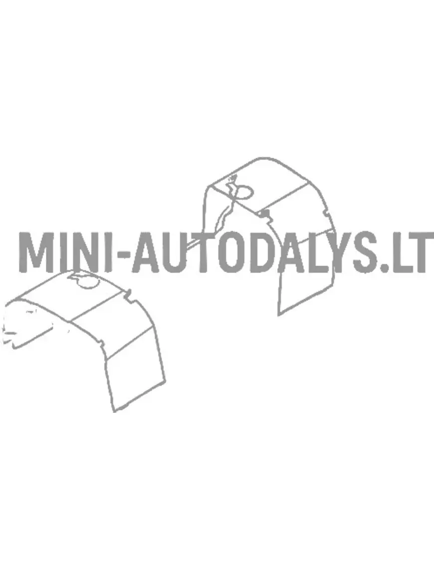 Vidinis sparnas / purvasaugis priekinis kairysis Microcar MGO1 / MGO2 / Ligier JSRC