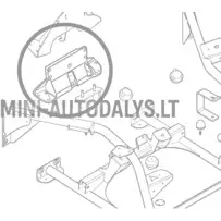 Galinė variklio atrama Microcar (Lombardini 502 Progress)