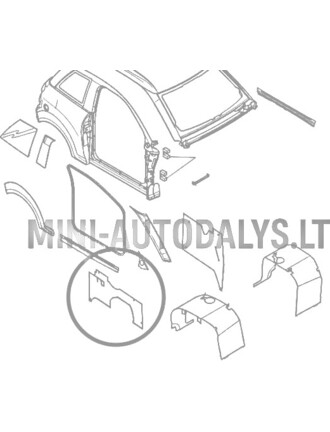 Vidinis dešinysis galinis sparnas Microcar M8