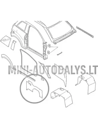 Vidinis dešinysis galinis sparnas Microcar M8