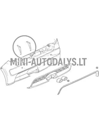 Galinio bamperio atrama Ligier JS50 Ph1