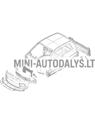 Radiatoriaus dangtelis Ligier IXO
