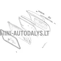 Galinių durelių guminė tarpinė Ligier JS50 / JS50L
