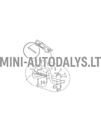 Plokštelė žalia su buliuku Microcar Highland X