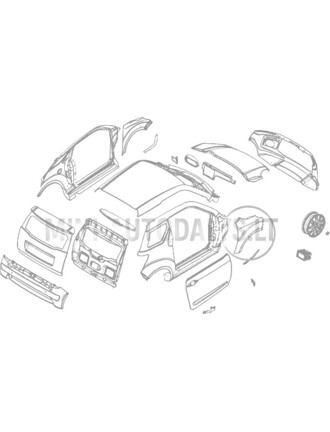 Priekinis dešinysis sparnas Ligier JS50/JS50L Ph1 Blueline
