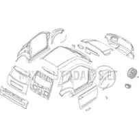 Priekinis dešinysis sparnas Ligier JS50/JS50L Ph1 Blueline