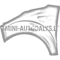 Priekinis kairės pusės sparnas Ligier JS50/JS50L Ph2/Ph3 Asfalto pilka