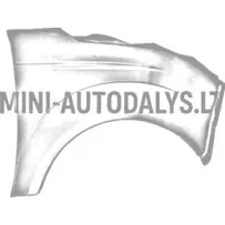 Priekinis dešinysis sparnas Microcar MGO3/4 Due2/3 (perlamutro baltos spalvos)