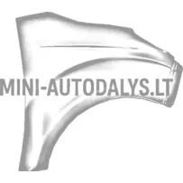 Priekinis dešinysis sparnas Ligier JS50 / JS50L Ph1 (perlamutrinės baltos spalvos)