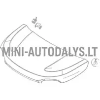 Kapoto dangčio lankstas priekyje kairėje Microcar MGO6 / Due6