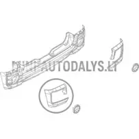 Galinio bamperio kairės pusės dangtelis Ligier JS60 Sport Ultimate (raudonas toledo)