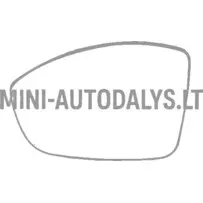 Kairės pusės veidrodžio stiklas V2 Ligier JS50 PH4 / JS60 PH2