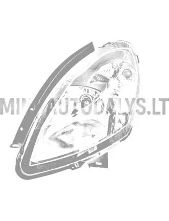 Kairysis priekinis žibintas Ligier IXO / Ligier JS50 ph1 (juodas)