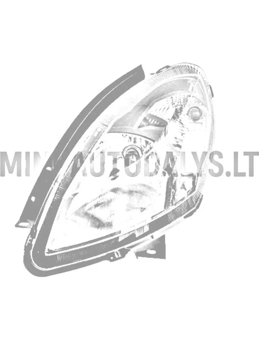 Kairysis priekinis žibintas Ligier IXO / Ligier JS50 ph1 (juodas)