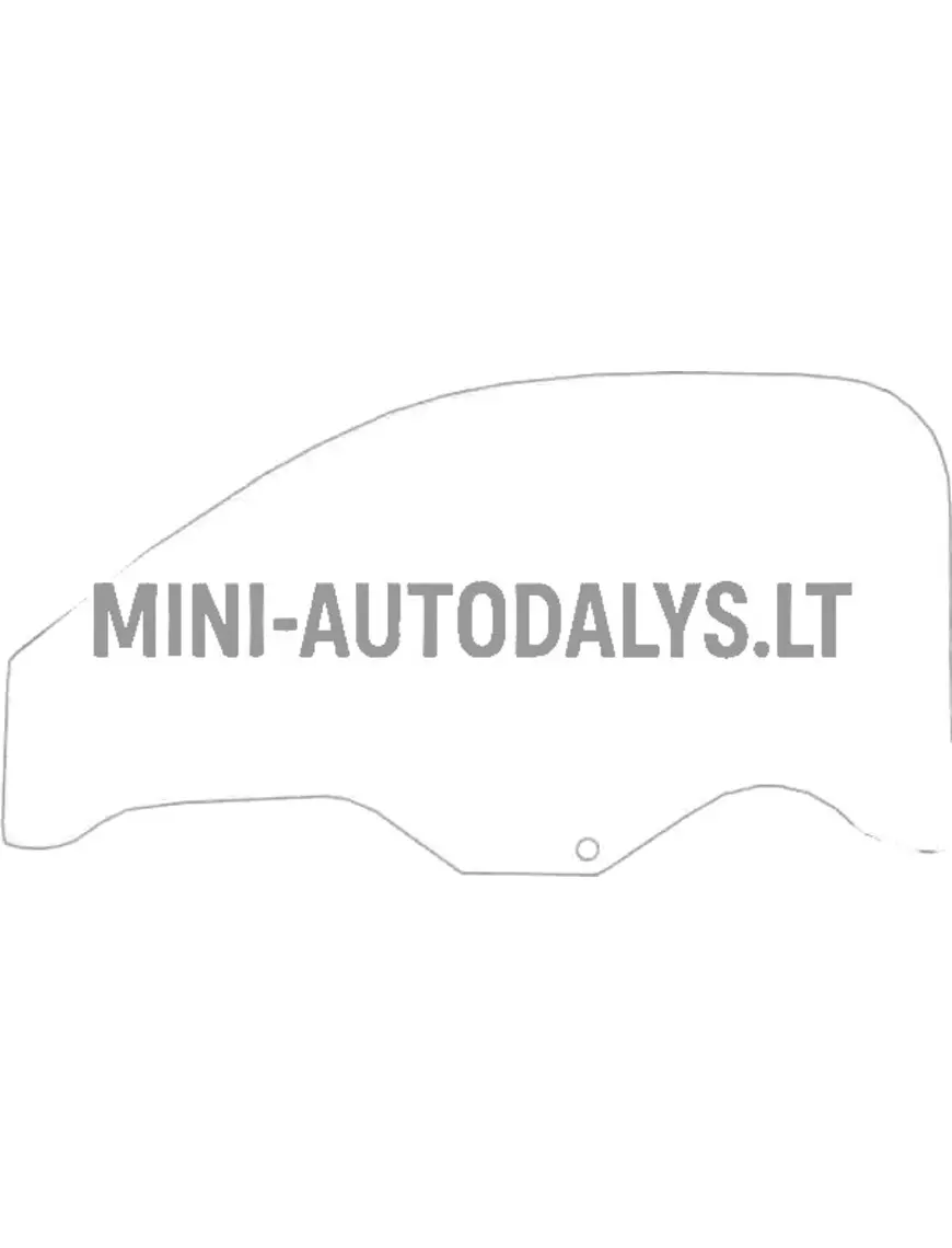Kairės pusės durų langas Microcar Dėl