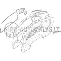 Dekoratyvinė juostelė po priekiniu žibintu Ligier JS50/JS50L Ph1