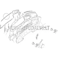 Dekoratyvinė priekinio bamperio apdaila Ligier JS50/JS50L Ph1