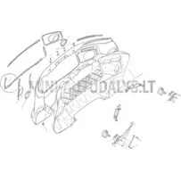 Chromuotos grotelės kairėje priekinio bamperio pusėje Ligier JS50/JS50L Ph1