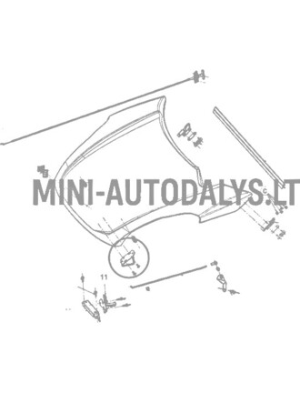 Kablio dangtis Ligier JS50 / JS50L Ph1