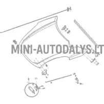 Atraminis variklio dangčio užraktas Ligier JS50 / JS50L Ph1